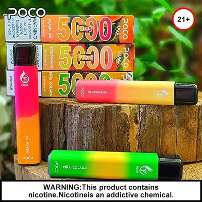 ODM 5000 μίας χρήσης συσκευή POCO 5000 νικοτίνη 50mg cOem Vaping ριπών