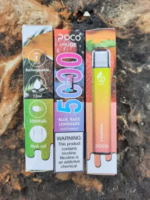 15 ml E- Liquid POCO 5000 Puffs Συσκευή 5%nic για Smooth