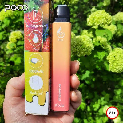 ODM 5000 μίας χρήσης συσκευή POCO 5000 νικοτίνη 50mg cOem Vaping ριπών