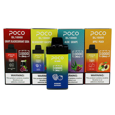 Υψηλής απόδοσης σχεδιασμός POCO 10000PUFFS Πένα για βιασμό μίας χρήσης με 20 ml ηλεκτρονικού υγρού και 5% νικ