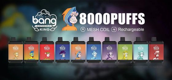 Βασιλιάς 8000 μίας χρήσης μάνδρα 650mAh κτυπήματος Vape με ε-υγρό 16ml