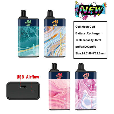 950mAh αέρας 5000 μίας χρήσης Vape συσκευή 15ml AIS ριπών CBD