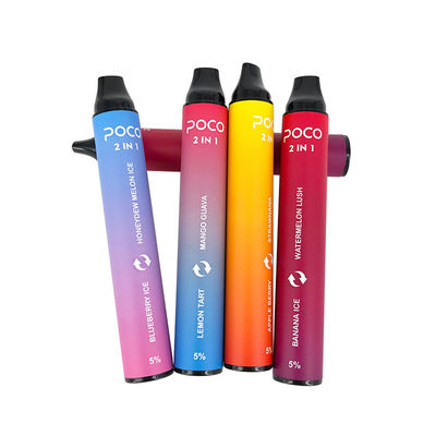 Το Poco διπλά 2 1 το 2000 ξεφυσά 6.0ml αρωματική τη 950mAh μάγκο μάνδρα Vape πάγου μίας χρήσης