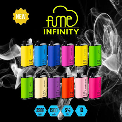 Fume Infinity Μίας χρήσης 3500 Puffs 1500mAh 12ml Pre Filled E Juice Vape Pen