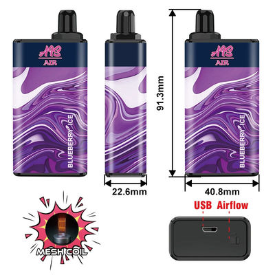 AIR 5000 γεμισμένη μανδρών Vape ριπών επανακαταλογηστέες προ συσκευές 950mAh AIS λοβών