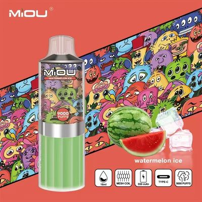 MIOU 9000 CBD συσκευή βιασμού μιας χρήσης 18 ml E- Liquid Prefilled Pod Vape