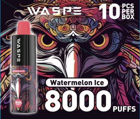 Τύπος-C Τεχνική συσκευή φόρτισης Cabe Waspe 8000Puffs Ηλεκτρονικό στυλό μιας χρήσης με μπαταρία 650mAh