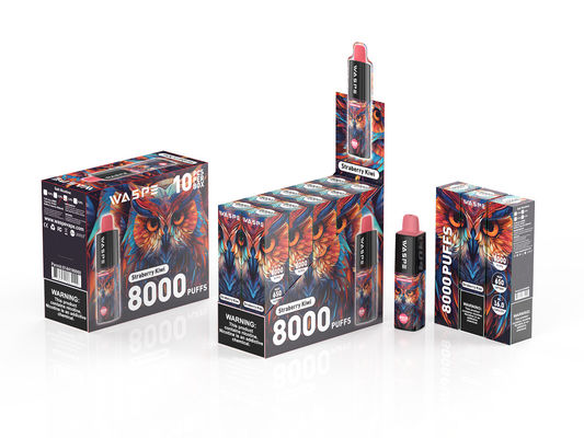 8000Puffs Ηλεκτρονική πένα μίας χρήσης με θύρα φόρτισης τύπου C χωρίς
