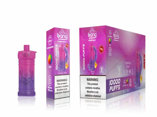 BangKing 10000 ριπές 5 μίας χρήσης μεγάλη ριπή Vape νικοτίνης με SUS304 Shell