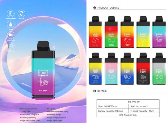 POCO BL10000 Big Puff Vape Portable Fruits Flavor E τσιγάρο μιας χρήσης 78g