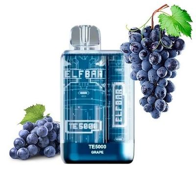 Te5000 πάγος μίας χρήσης Vape 5000 ριπές 950mah σταφυλιών cOem Vape 13.5ml
