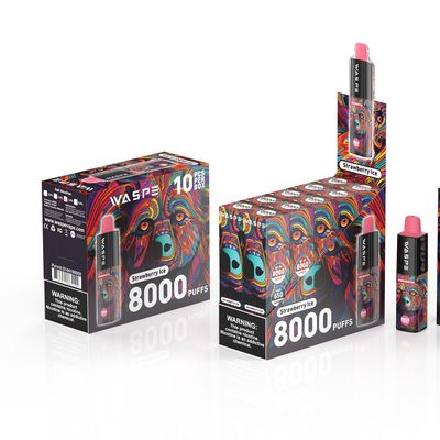 8000Puffs Ηλεκτρονική πένα μίας χρήσης με θύρα φόρτισης τύπου C χωρίς