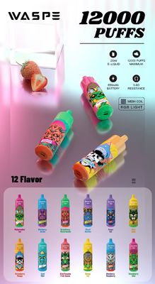 Η Waspe 12000Puffs είναι δημοφιλής στην Ευρώπη με την RandM Tornado Big Puff Vape Mesh Coil