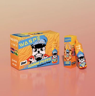 Waspe 12000 Puffs Big Puff Vape επαναφορτιζόμενο E τσιγάρο 20 ml υγρό