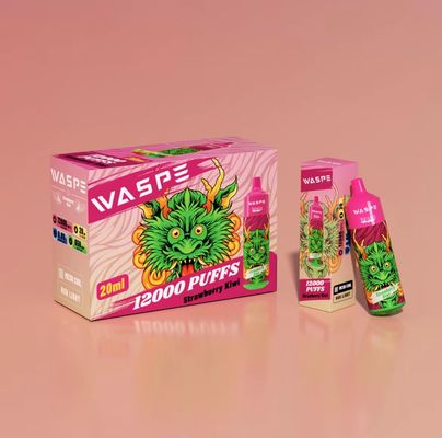 Waspe 12000 Puffs Big Puff Vape επαναφορτιζόμενο E τσιγάρο 20 ml υγρό