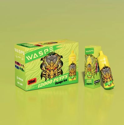 Waspe 12000 Puffs Big Puff Vape επαναφορτιζόμενο E τσιγάρο 20 ml υγρό