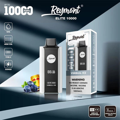 Ελίτ 10000 Puffs Ξαναχρησιμοποιήσιμο vape 2% Nic Salt Προγεμισμένη αντίσταση 1,2ohm Mesh Coil