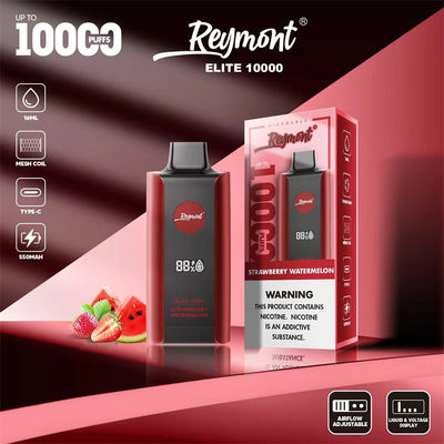 Ελίτ 10000 Puffs επαναφορτιζόμενη συσκευή απορρίψεως 1.2ohm Αντίσταση Mesh Coil 8 γεύση φρούτων