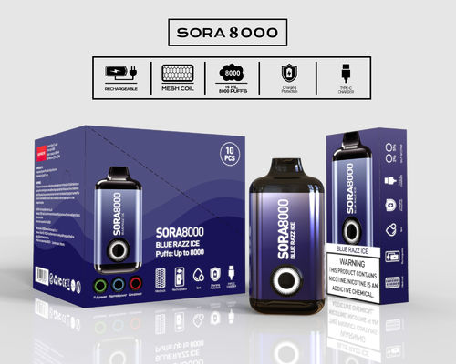1.1ohm Mesh Coil Sora 8000 E Καπνιστής με χωρητικότητα χυμού