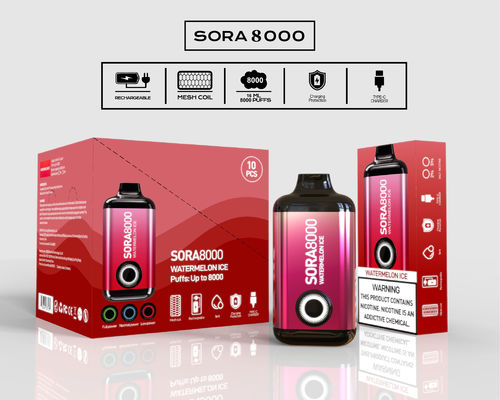 Sora 8000 650mah τύπου-C επαναφορτιζόμενη μόνιμη συσκευή βιαζόν 14ml 650mah