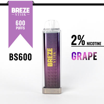 600Puffs Πένα για μια φορά με 2% νιτρικό για την εμπειρία του ατμού στο κουτί εμφάνισης
