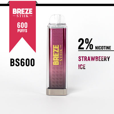 600Puffs Πένα για μια φορά με 2% νιτρικό για την εμπειρία του ατμού στο κουτί εμφάνισης
