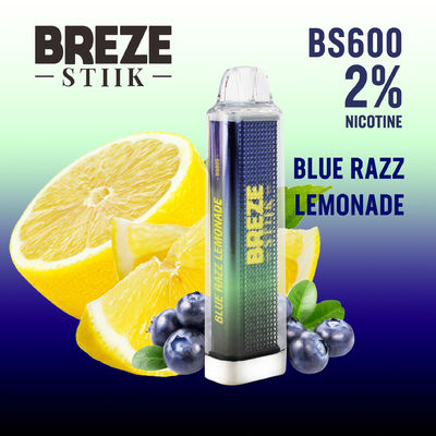 600Puffs Πένα για μια φορά με 2 ml ηλεκτρονικού υγρού και μπαταρία 500mAh
