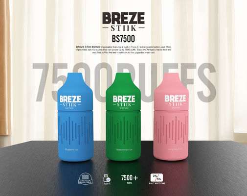 BREZE STIIK Προγεμισμένο βιαζόν για μία φορά με χωρητικότητα μπαταρίας 650mAh και στρογγυλή βύθιση