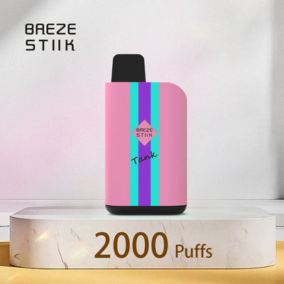 2000 Puffs Τύπος-C φόρτιση POD Disposable Vape για άνω των 18 ετών με σχεδιασμό