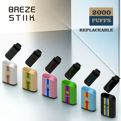 2000 Puffs Τύπος-C φόρτιση POD Disposable Vape για άνω των 18 ετών με σχεδιασμό