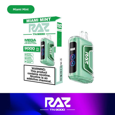 5% 50mg Δυνατότητα νικοτίνης ΗΠΑ Vape 1,2ohm Mesh Coil Φρούτα Falvors