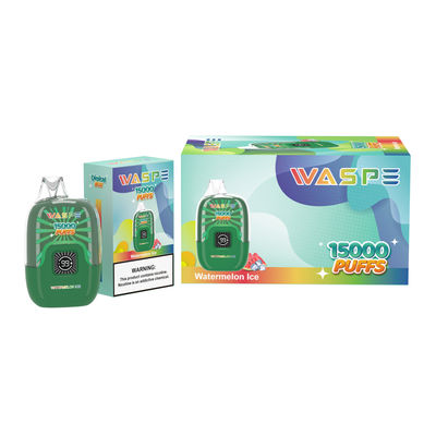 Ηλεκτρονικό τσιγάρο Waspe 20 ml E-juice 15000 φουσκάλες Vape με πολλαπλά επίπεδα νικοτίνης