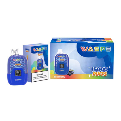 Waspe 15000Puffs με θύρα φόρτισης τύπου C και υλικό SUS304
