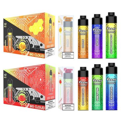 Μεγάλο Puff Vape 10000puffs 25W MTL-DTL 1-2 ώρες χρόνος φόρτισης για μεγάλη εμπειρία puffing