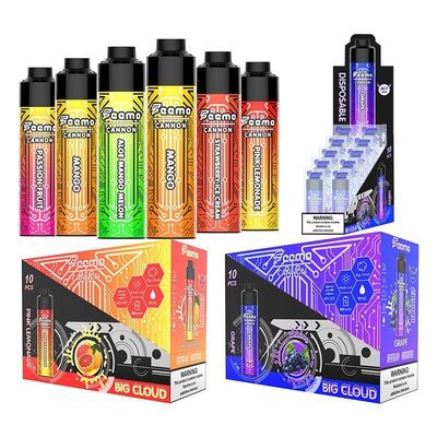 Μεγάλο Puff Vape 10000puffs 25W MTL-DTL 1-2 ώρες χρόνος φόρτισης για μεγάλη εμπειρία puffing