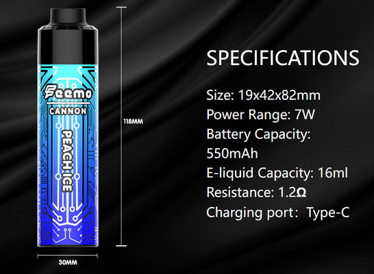 20 ml προγεμισμένου χυμού 120g για MTL-DTL 25W Vaping