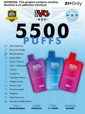 Υψηλής απόδοσης 650mah τύπου C επαναφορτιζόμενο για γεύσεις φρούτων