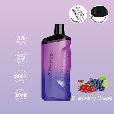 15 ml E- Liquid POCO 5000 Puffs Συσκευή 5%nic για Smooth