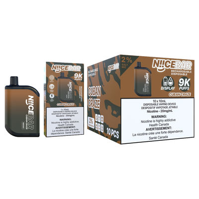 Ωραίο E-Cig με 9000 φουσκάλες και χωρητικότητα 15 ml χυμού.