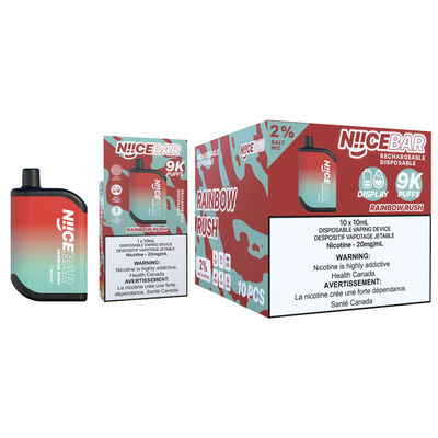 Εμπειρία 9000puffs Μεγάλο Puff Vape με USB Type-C φόρτιση 15ml χωρητικότητα χυμού