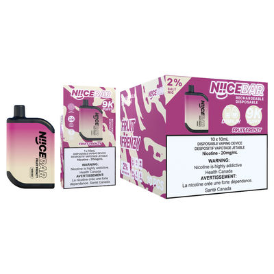 15 ml χωρητικότητας E-Liquid Μία συσκευή εξατμισμού Niice Bar 9000 με σχεδιασμό κατά της διαρροής