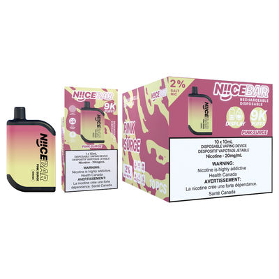 15 ml χωρητικότητας E-Liquid Μία συσκευή εξατμισμού Niice Bar 9000 με σχεδιασμό κατά της διαρροής