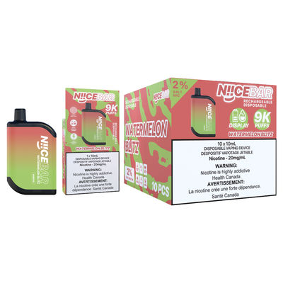 9000Puffs έξυπνη οθόνη μίας χρήσης νικοτίνης με σχεδιασμό κατά της διαρροής
