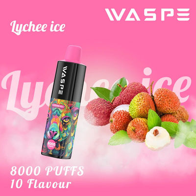 8000Puffs 16ml E-juice 10 γεύσεις Ξαναχρησιμοποιήσιμο Vape Pen με μπαταρία 650mAh και σπείρα πλέγματος