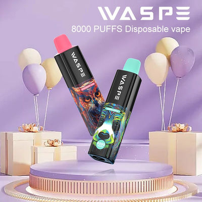 8000Puffs 16ml E-juice 10 γεύσεις Ξαναχρησιμοποιήσιμο Vape Pen με μπαταρία 650mAh και σπείρα πλέγματος