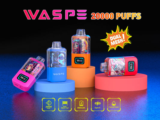 RGB Light Big Puff Vape μπαταρία 650Mah Sus304 20000Puffs