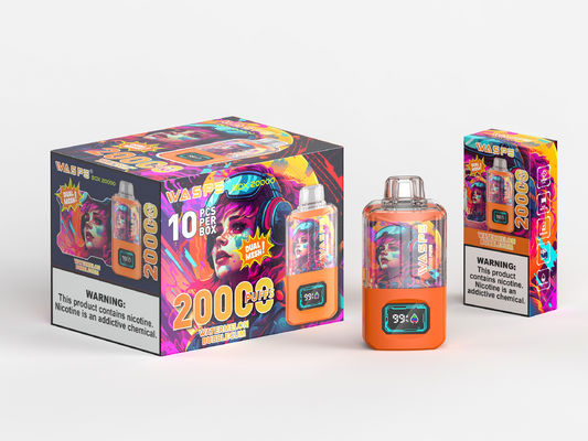 650Mah RGB Light Big Puff Vape με 24ml χυμό και 20000Puffs Sus304 Oem χρώμα