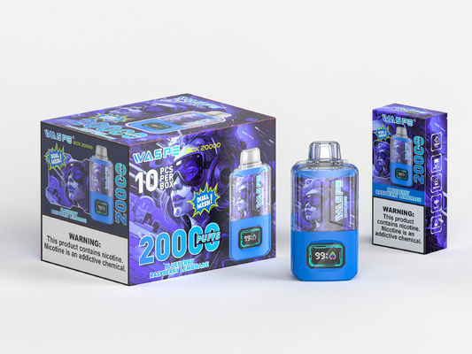 650Mah RGB Light Big Puff Vape με 24ml χυμό και 20000Puffs Sus304 Oem χρώμα