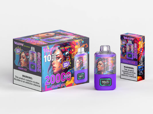 650Mah RGB Light Big Puff Vape με 24ml χυμό και 20000Puffs Sus304 Oem χρώμα