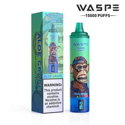 Φρουτώδεις γεύσεις Μεγάλο Puff Vape με χωρητικότητα μπαταρίας 650mAh OEM χρώματα και επεκταμένα 15000 Puffs